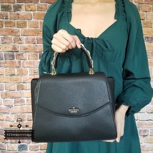 Kate spade Kim Murray street black satchel leather